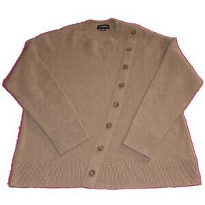 Sumersalt Luxe Wool/ Cashmere Button Crewneck Sweater